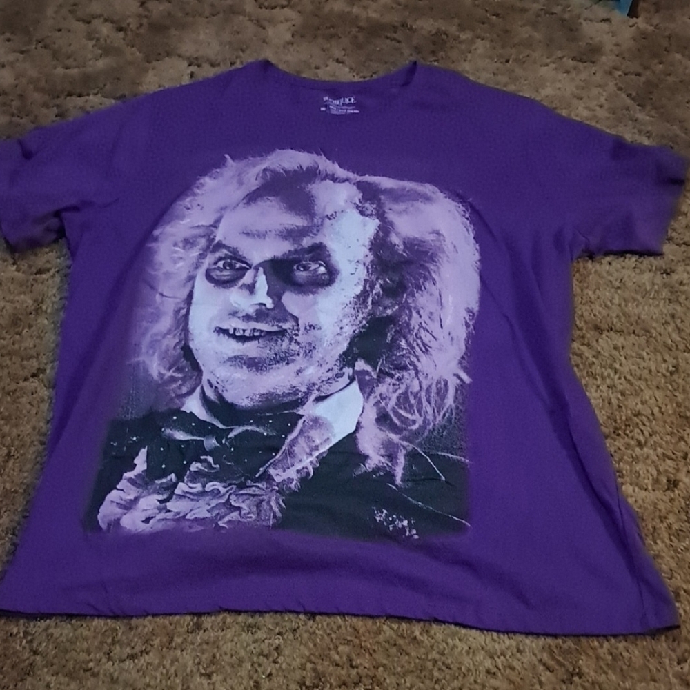 Women's Size 3xl  Beetlejuice Purple T-Shirt